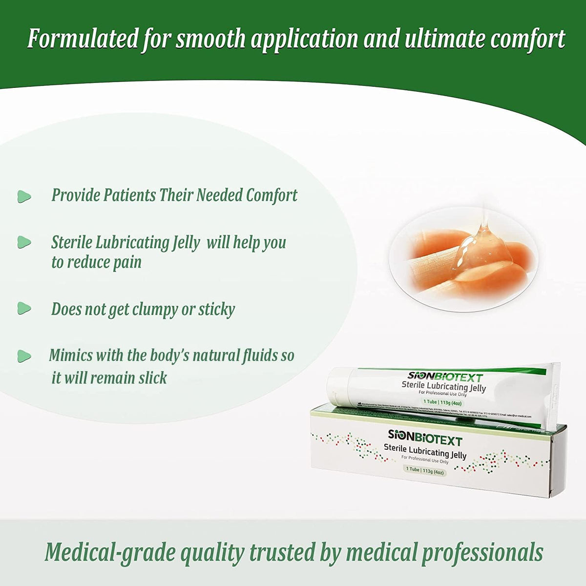 Sterile Lube Water Based Gel Lubricating Jelly Smooth Consistency - Lube Water Lubricant 113G Tube