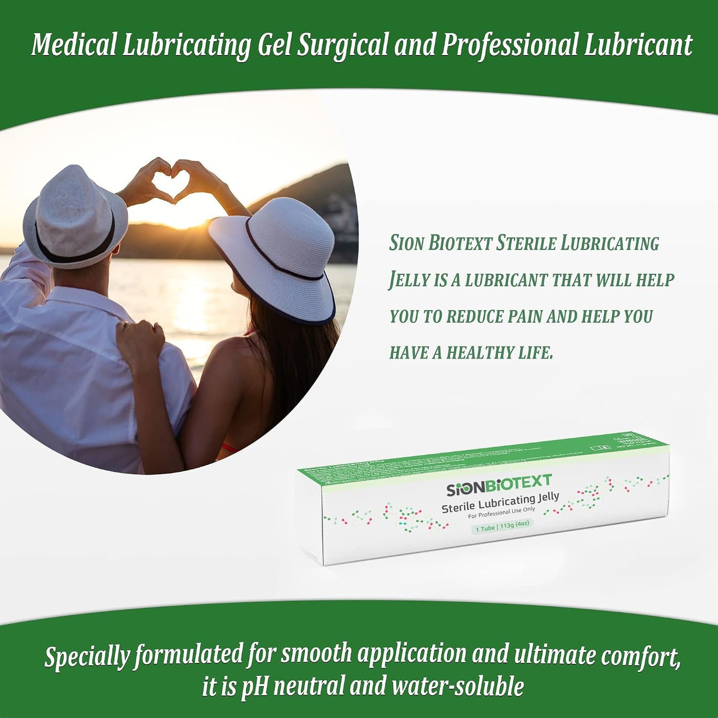 Sterile Lube Water Based Gel Lubricating Jelly Smooth Consistency - Lube Water Lubricant 113G Tube