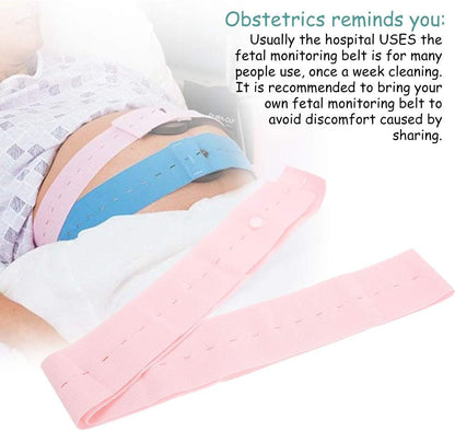 Band for Pregnancy Support, 2Pcs Fetal Heart Monitoring Belt Fetal Tape Fetal Heart Monitoring Bandage Belt with Snaps Design for Pregnant Women Use